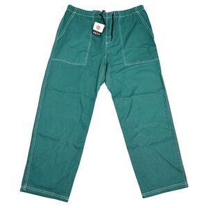 Element Green Men's Wander Twill Wide Leg Pants Size L NWT
